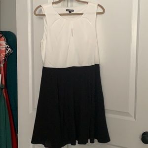 Express Black and White Dress